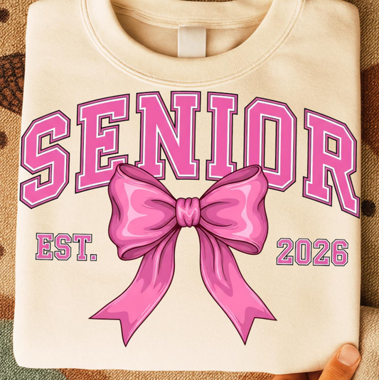 Coquette Senior Bow 2026 DTF Transfer