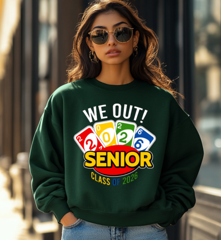 UNO We Out Senior 2026 DTF Transfer