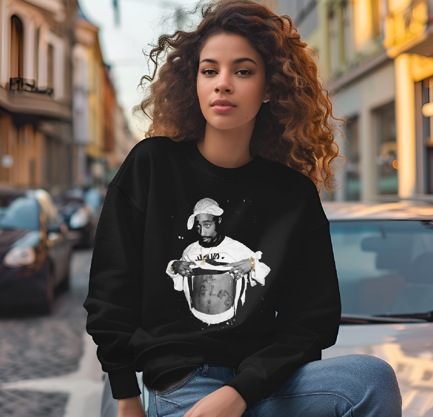 2pac Halftone DTF Transfer