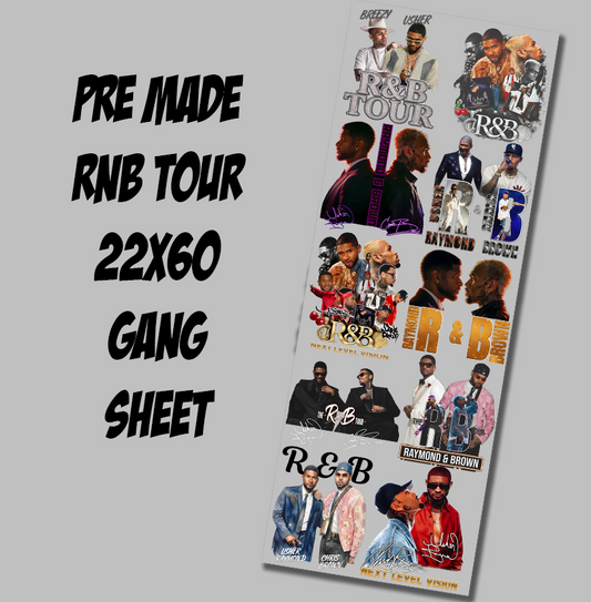 Raymond Brown Tour DTF Gang Sheet