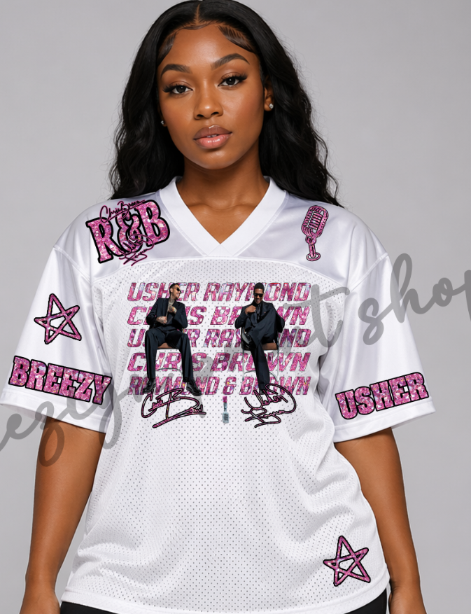 Pink Faux Diamond R & B Tour DTF Transfer Sheet (Make My Own Jersey)
