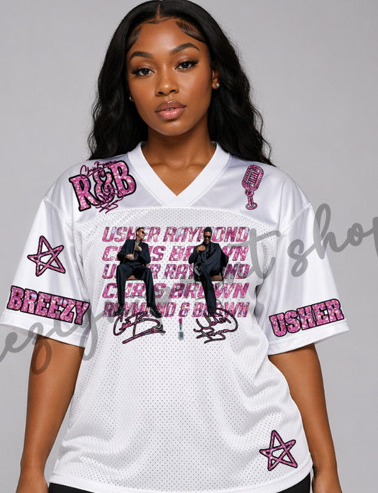Pink Faux Diamond R & B Tour DTF Transfer Sheet (Make My Own Jersey)