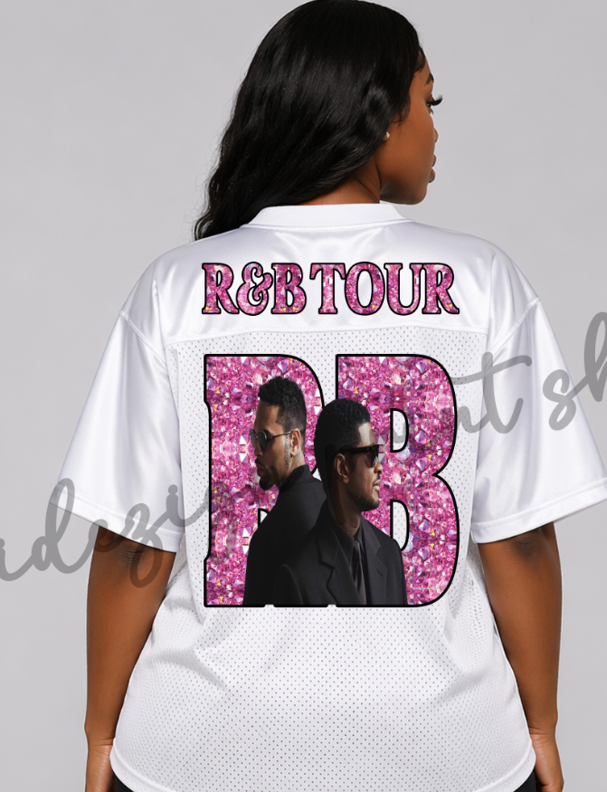 Pink Faux Diamond R & B Tour DTF Transfer Sheet (Make My Own Jersey)