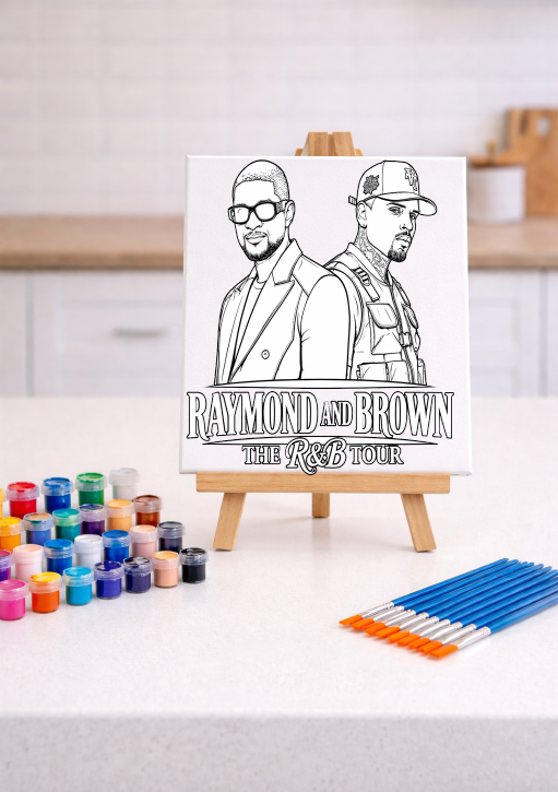 R n B Tour - Pre-Sketched Canvas