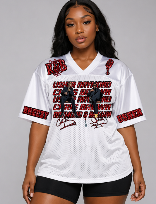 Red Faux Diamond R & B Tour DTF Transfer Sheet (Make My Own Jersey)