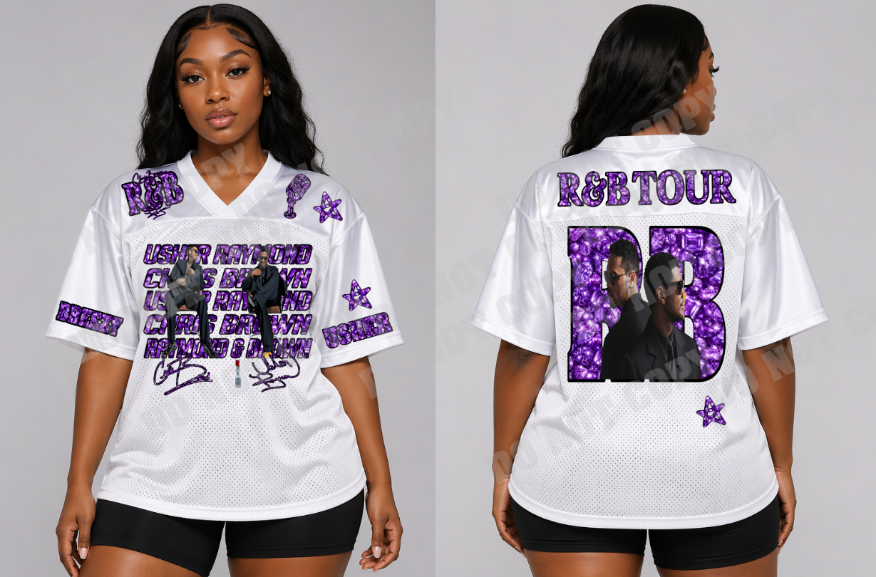 Purple Faux Diamond R & B Tour DTF Transfer Sheet (Make My Own Jersey)