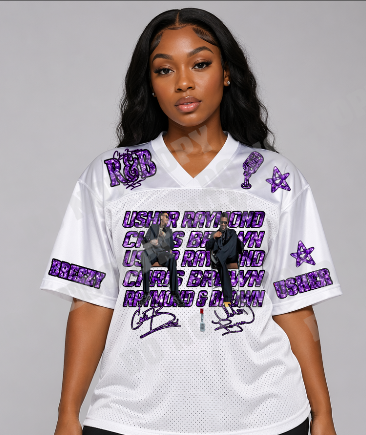 Purple Faux Diamond R & B Tour DTF Transfer Sheet (Make My Own Jersey)