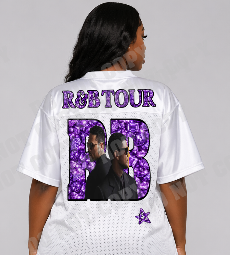 Purple Faux Diamond R & B Tour DTF Transfer Sheet (Make My Own Jersey)