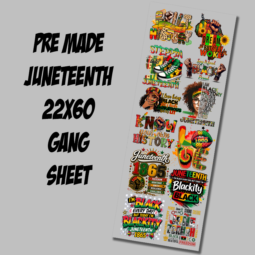 Juneteenth 2 DTF Gang Sheet