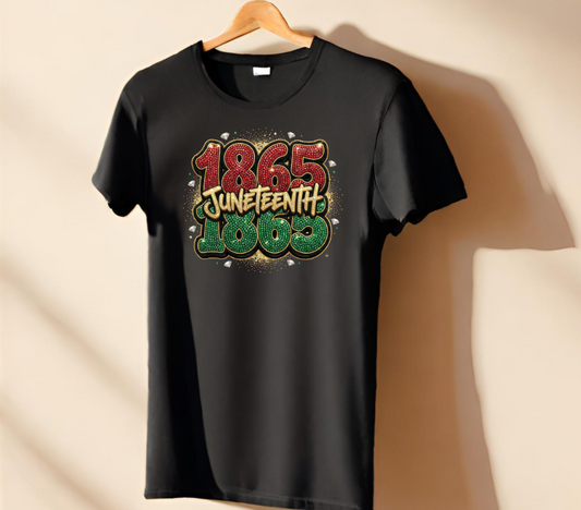 Juneteenth 1865 Faux Jewel TShirt