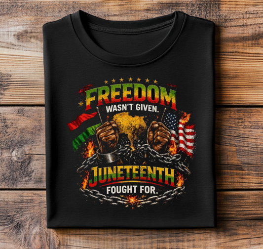 Juneteenth Wasn't Given T-Shirt