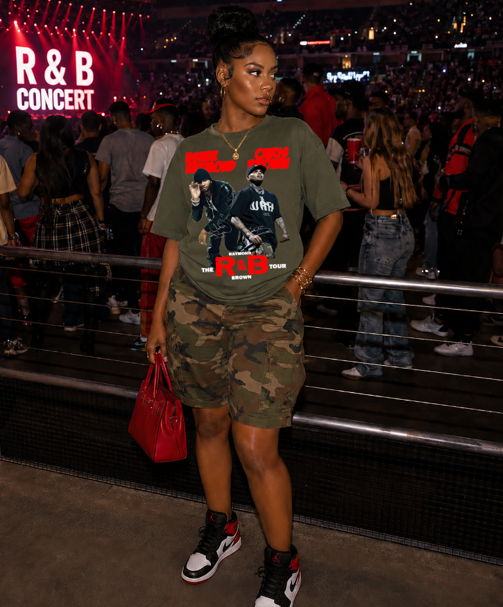 Red R & B Design T-Shirt