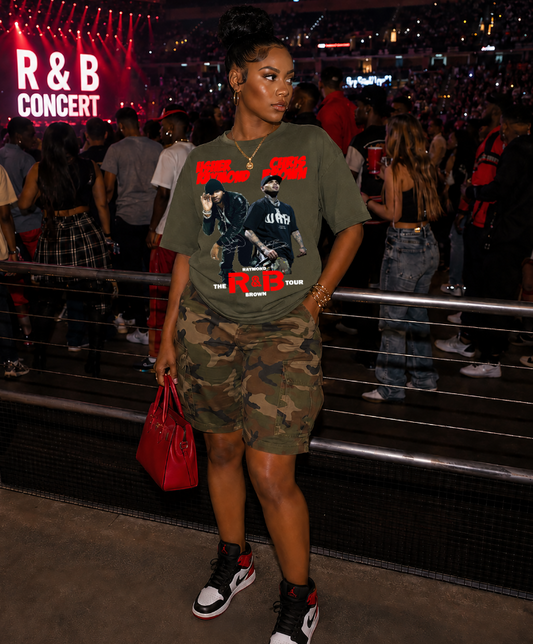 Red R & B Design T-Shirt