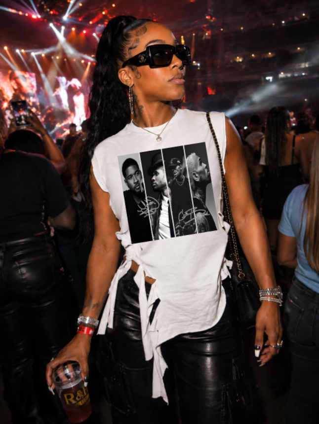 R n B Tour Black/White Inspired Unisex Tee