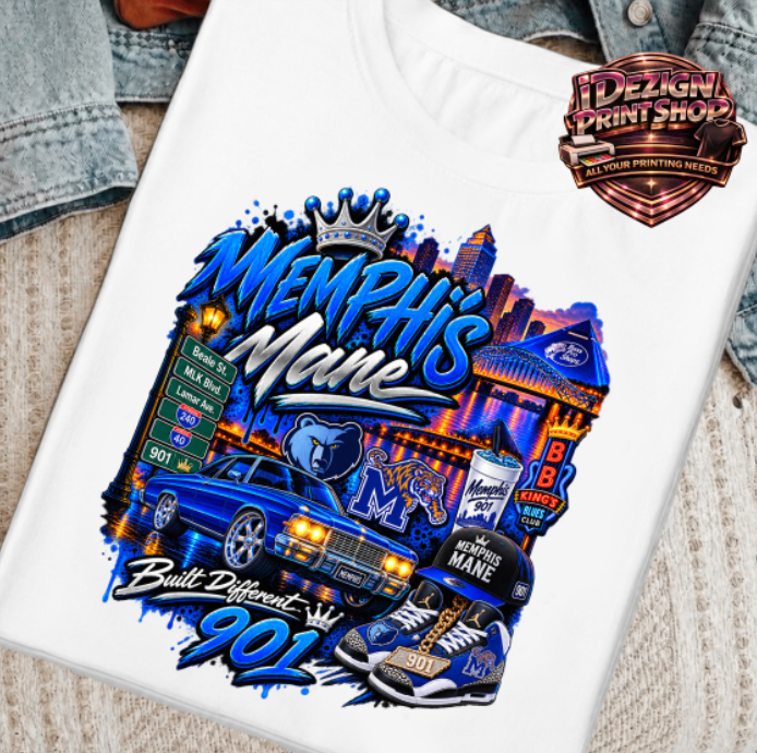 Memphis Mane 901 Classic DTF Transfer