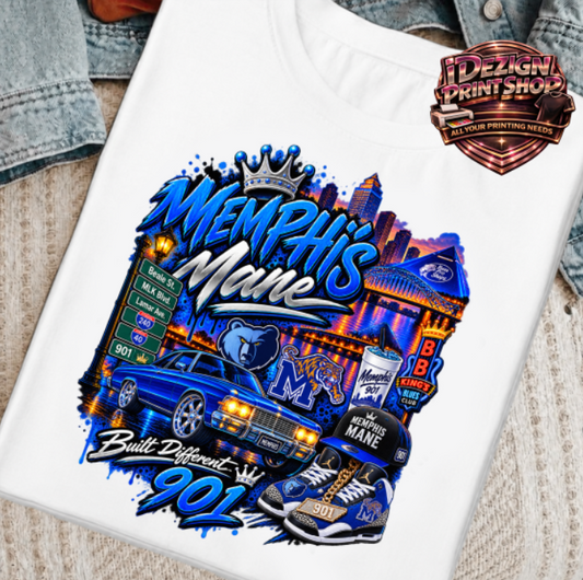Memphis Mane 901 Classic DTF Transfer