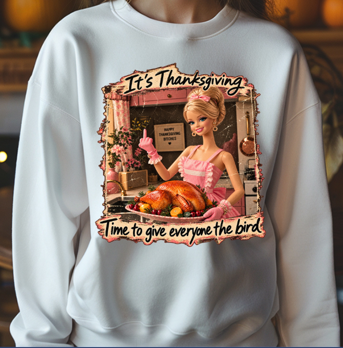 Give Them The Bird Thanksgiving DTF Transfer