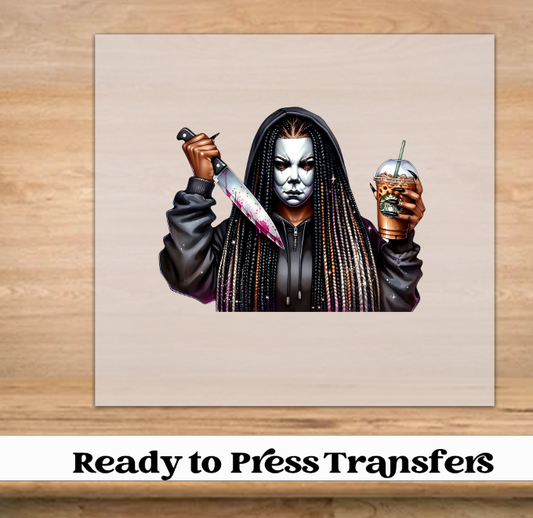 Melanin Horror Halloween DTF Transfer