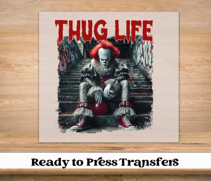 Thug Life Friends Halloween DTF Transfer