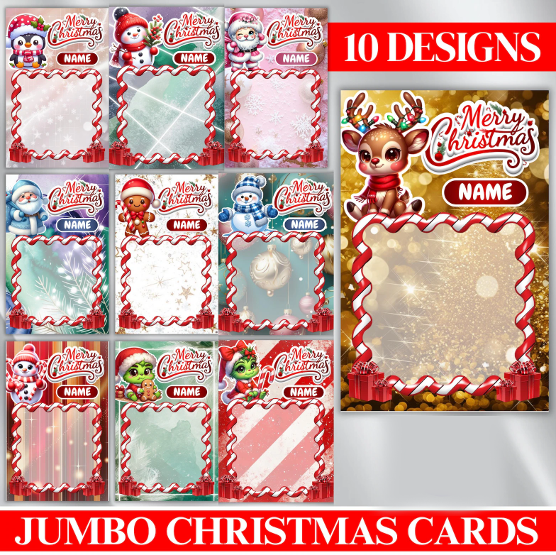 Jumbo Card Adhesive Prints