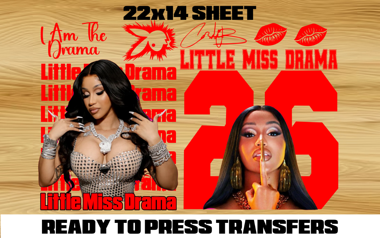 Make My Own Cardi B Shirt DTF Sheet