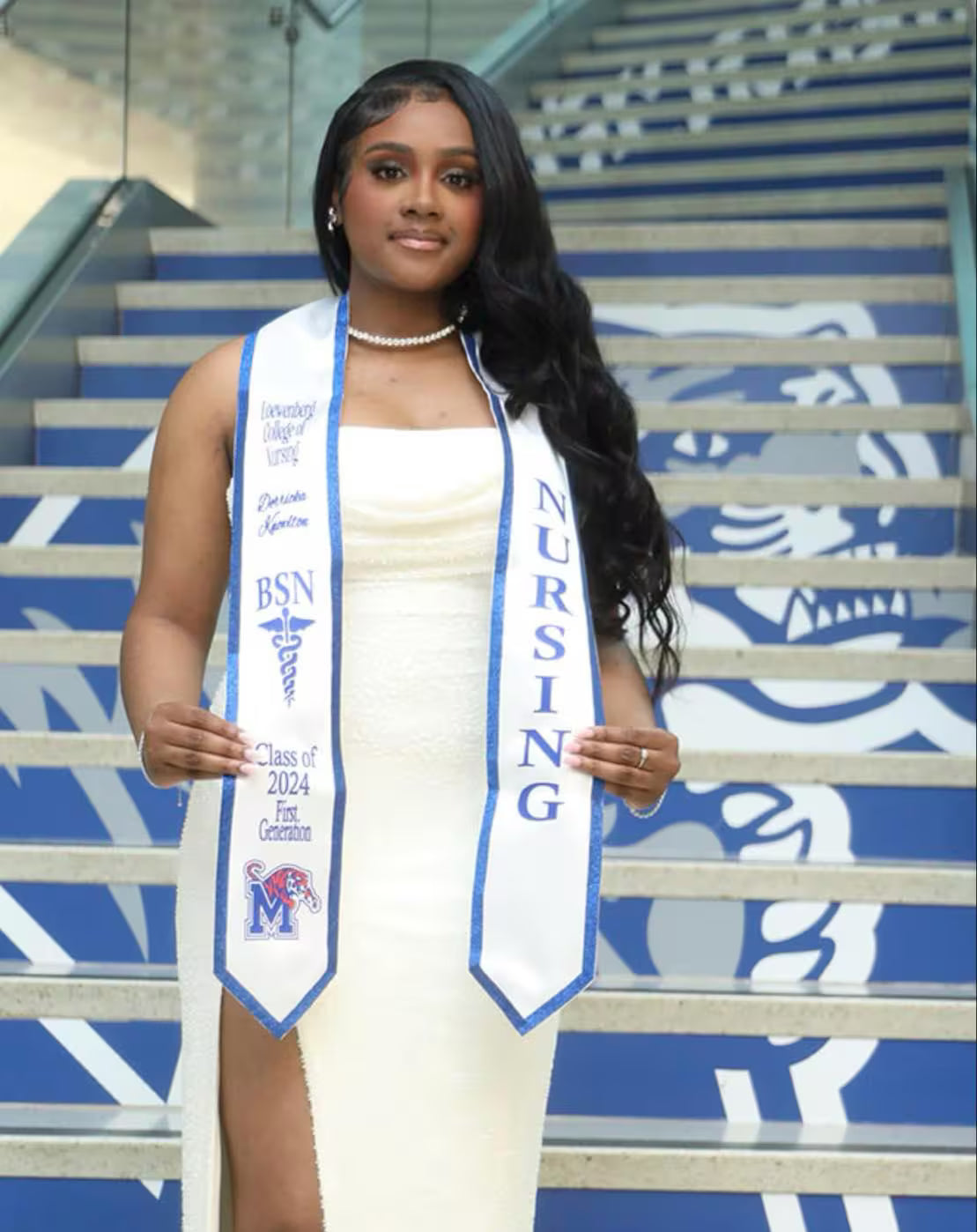 Glitter Classic Trimmed Graduation Stole