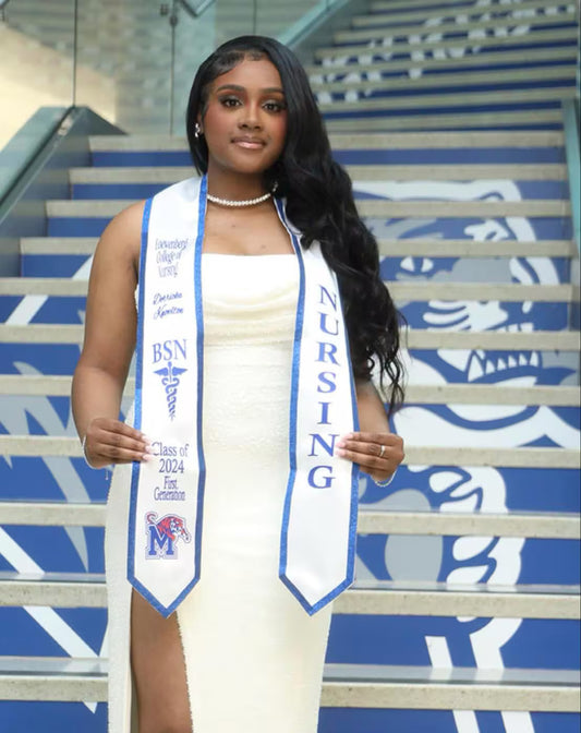 Glitter Classic Trimmed Graduation Stole