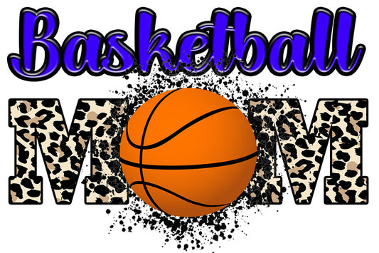 DTF Transfer, Basketball Mom Blue | Ready to Press Transfers